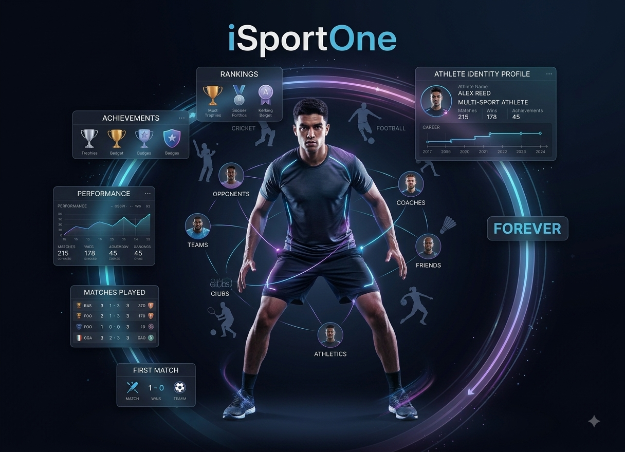 iSportOne — your lifelong sports identity