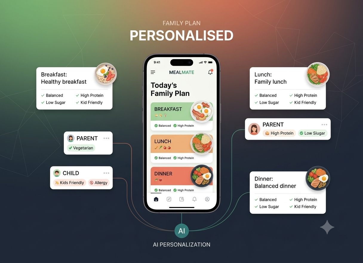 MealMate — AI-powered family meal planning app