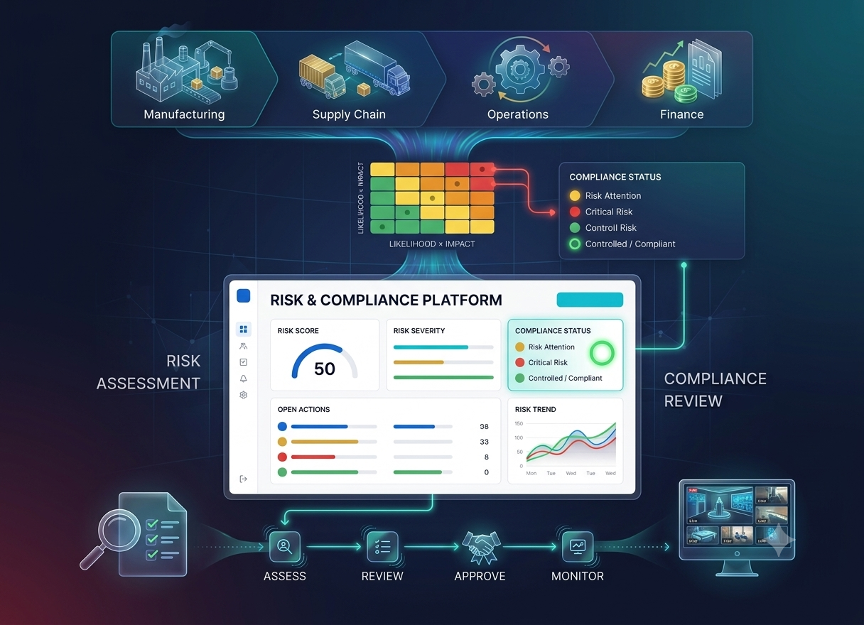 Real-Time Risk Intelligence Dashboard for an enterprise FMCG company