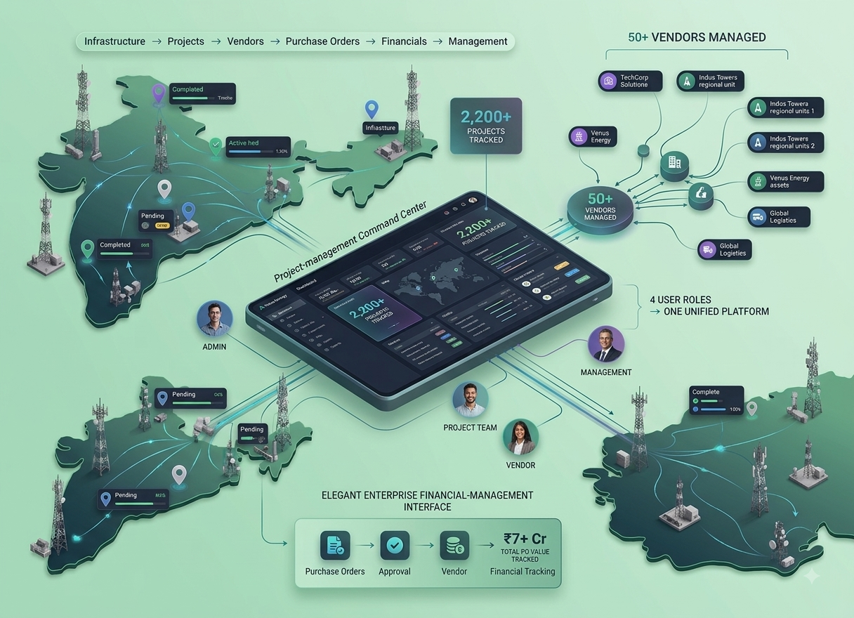Infra360 PMS — infrastructure project management platform